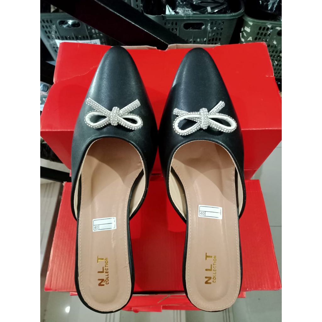 High Heels Premium Tinggi 5cm Wanita ALBANI PITA GLITTER