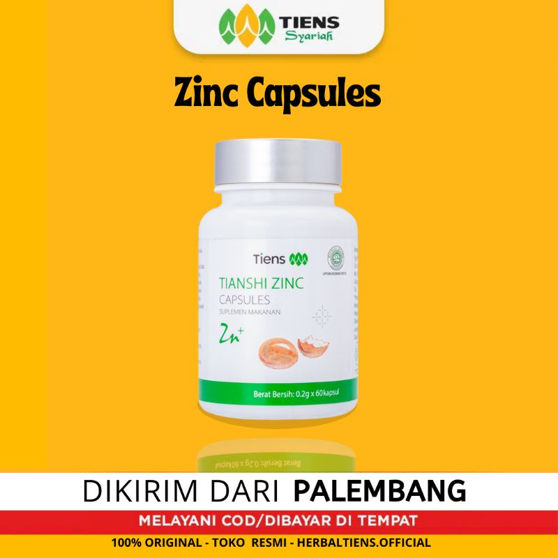 Zinc Capsules / Zinc Tiens / Tianshi Zinc / Suplemen Zinc / Suplemen Vitamin