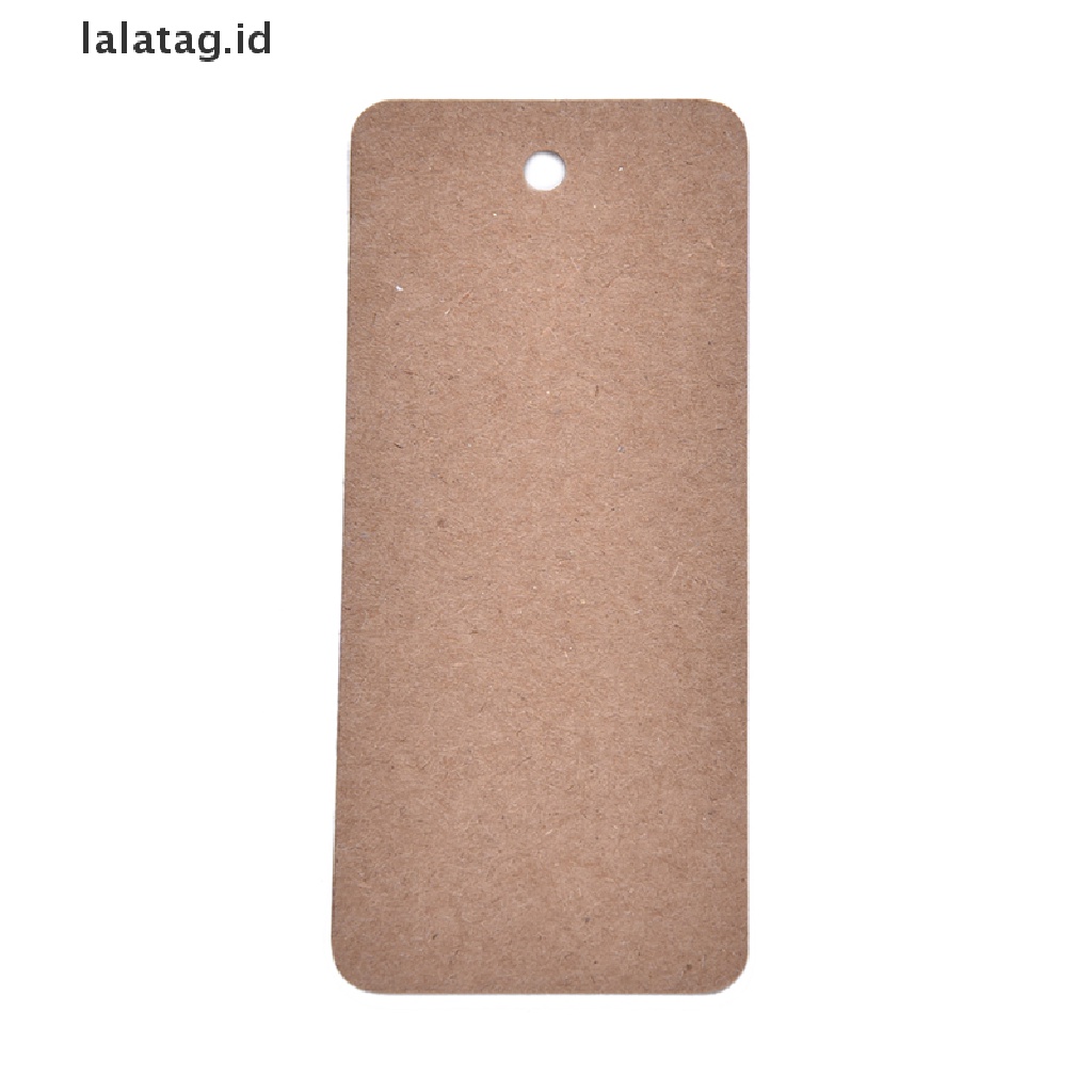 [lalatag] 50pcs Hang Tag Kertas Kraft Kartu Label Hadiah Nikmat Pesta Ulang Tahun DIY [ID]