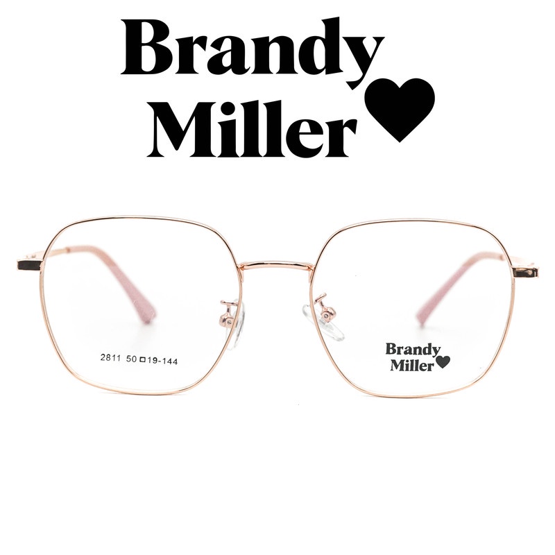 Brandy Miller Kacamata Pria Wanita 2811 C3 Rose Gold