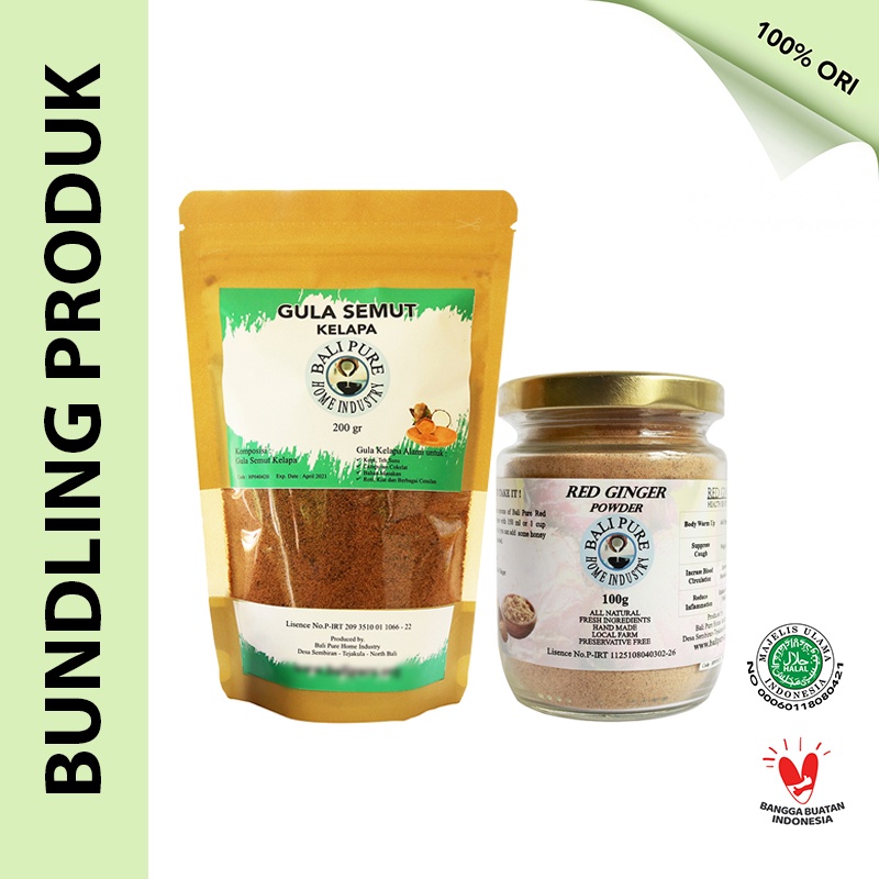

Bali Pure Home Industri Bundling Gula semut kelapa - Red Ginger Powder