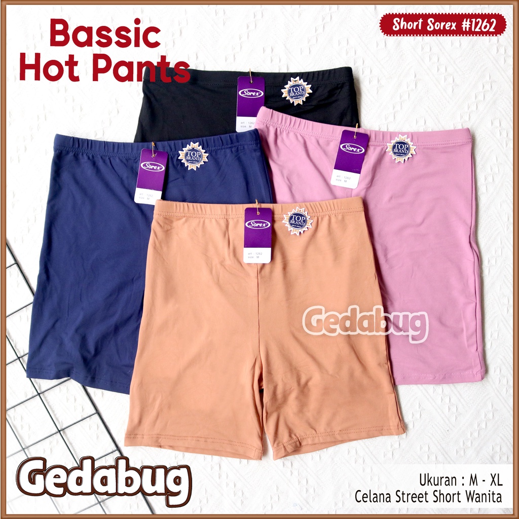 Celana Dalam Super Soft Boxer Wanita Sorex 1262 Daleman Lembut Boxer Perempuan Basic Hot Pants | Gedabug