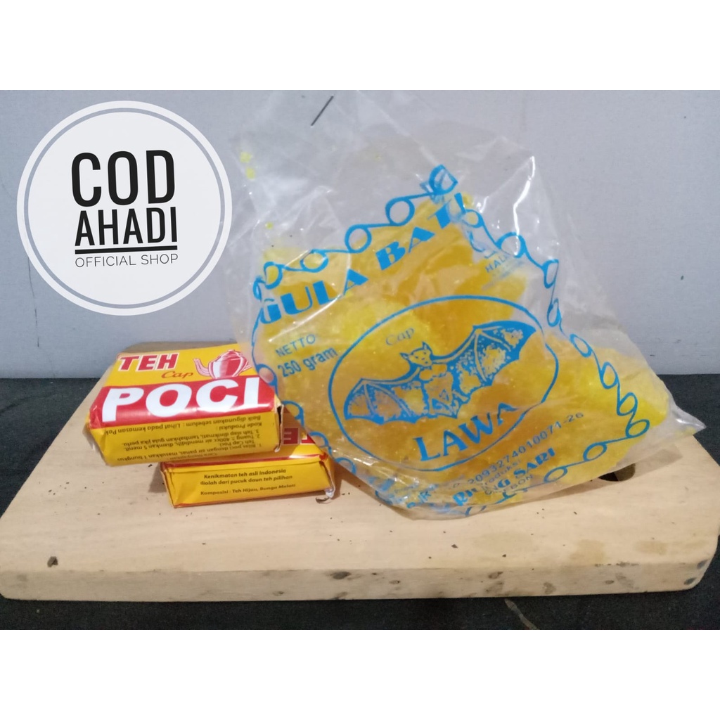 

[ READY STOK] Gula Batu KUNING CAP GAJAH / Gula Batu KUNING CAP LAWA / Khas Cirebon Kemasan 250 Gram