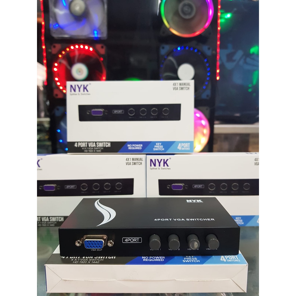 VGA HUB NYK 2.0 Switch Printer 1-4 port / VGA HUB
