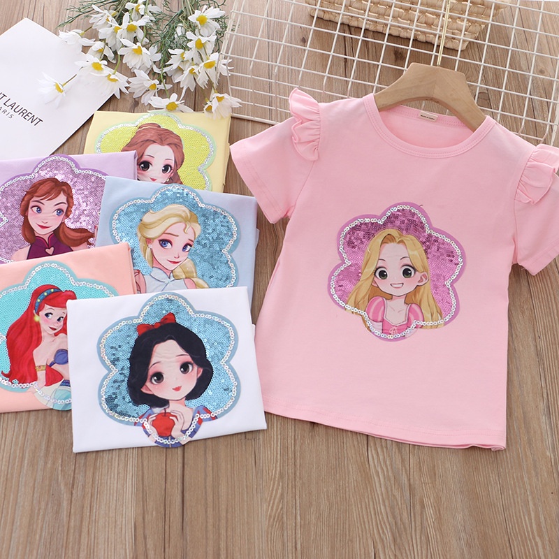 KSP10-Kaos Anak Perempuan Favorite Cartoon Princess