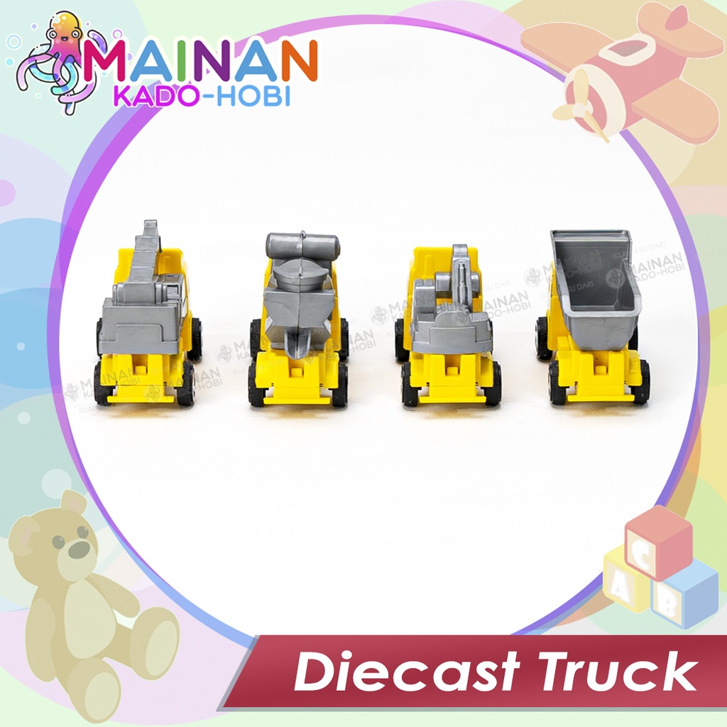 SOUVENIR KADO MAINAN MINIATUR DIECAST CAR MOBIL TRUK KONSTRUKSI