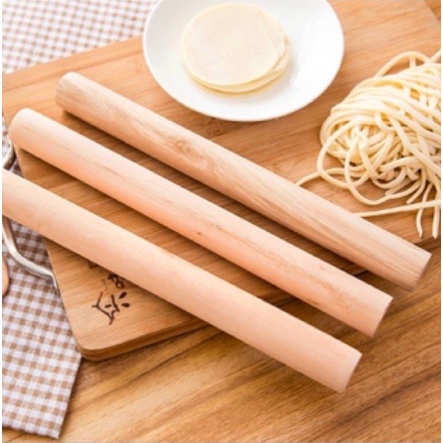ROLLING PIN KAYU STIK / KAYU PENGIRING ADONAN KUE UKURAN 28CM PIN ROLL PENGILAS KUE ANTI LENGKET