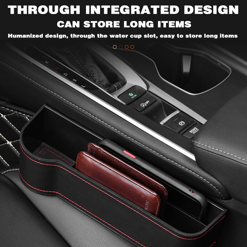 Geely Car Seat Storage Box Gap Storage Box Kotak Penyimpanan Mobil Gap Filler Tempat Dompet Handphone Gap Pocket Aksesoris Mobil