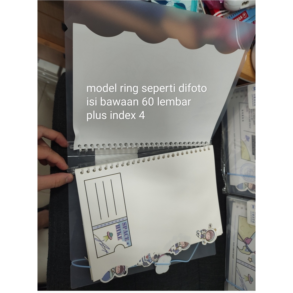 

map binder wengu karet space adventure b0216 a5/b5 satuan index 4 plus isi 60 lembar