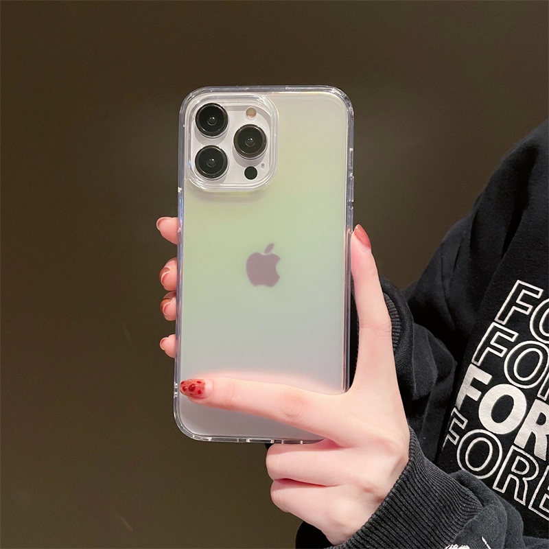 IPHONE Shining Glitter Clean Case Bening Bling Untuk Iphone14 13 Pro Max 11xr Xs8 7 Plus 6S 12 Pro Max Transparan Lembut TPU Shockproof Cover