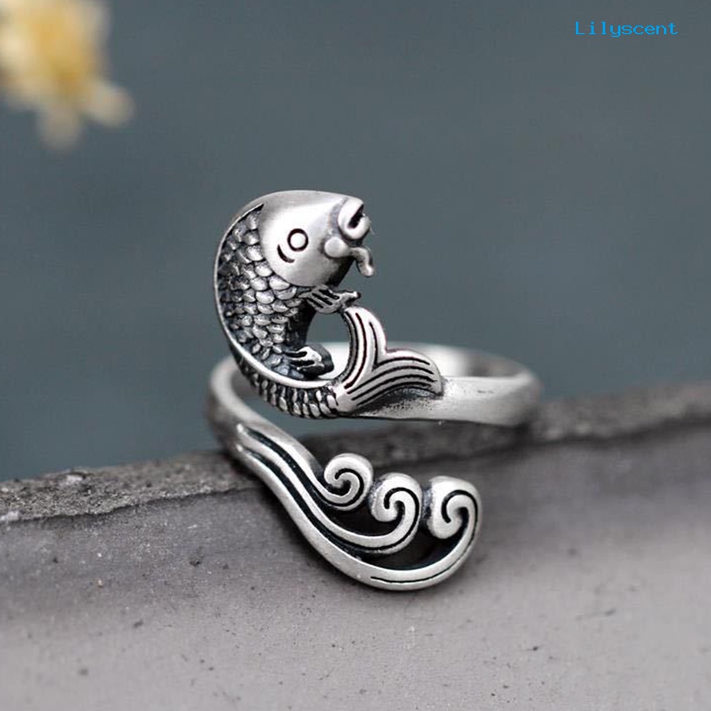 [LS] Retro Adjustable Opening Ring Alat Rajut Memakai Benang Bidal Aksesoris Jahit