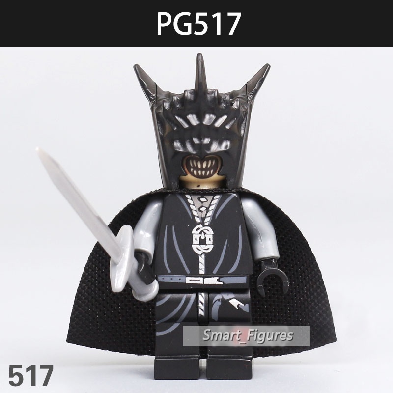Witch-king Undead King Minifigures Lord of The Rings Mulut Sauron Mordor Uruk-hai Undead Soldier Mini Figure