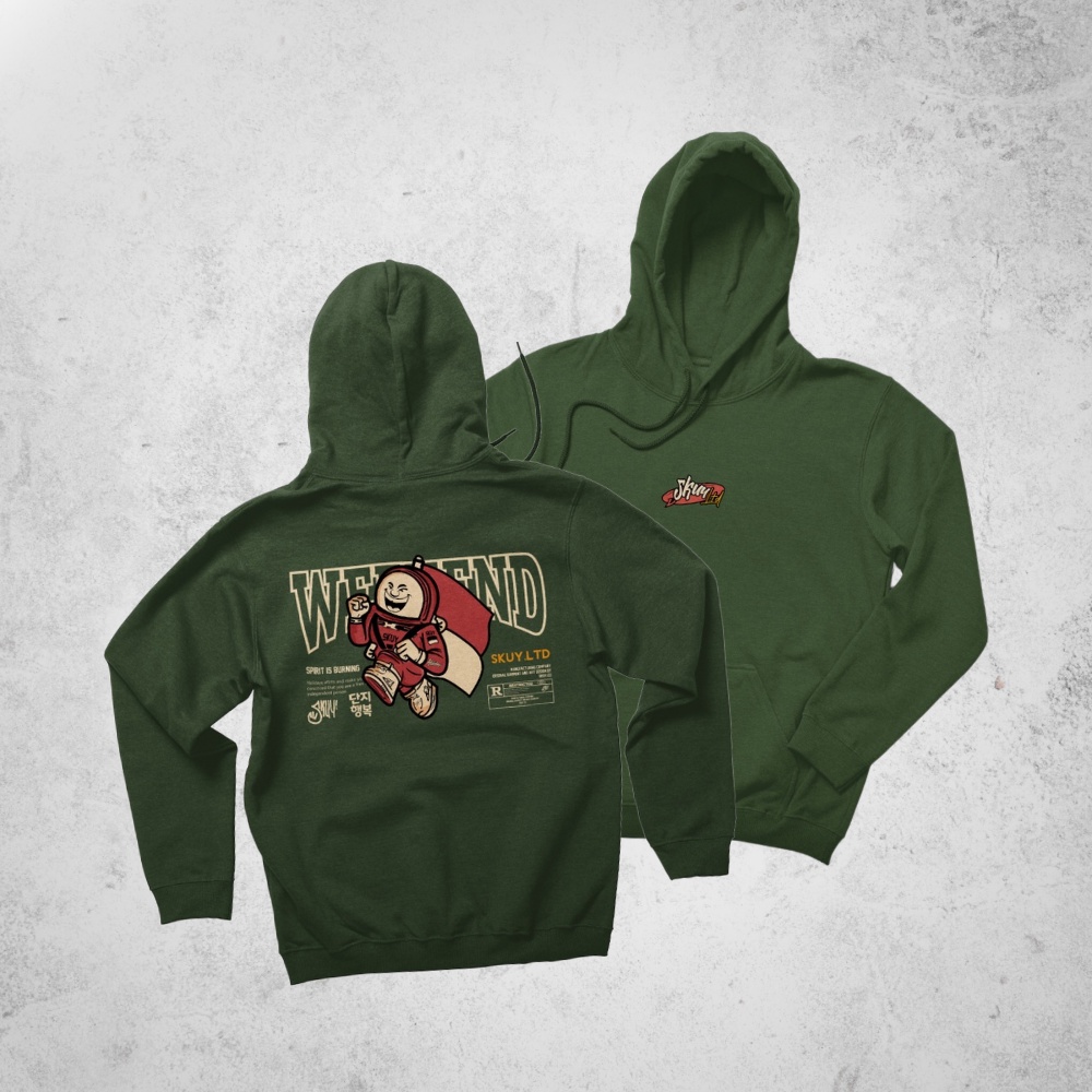 Hoodie Skuy Hijau Army | Article vol I