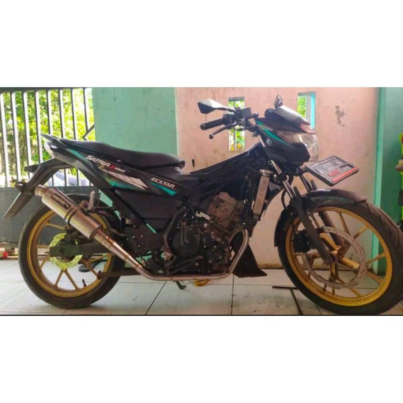 Leher knalpot satria FU injeksi roadrace ngaceng