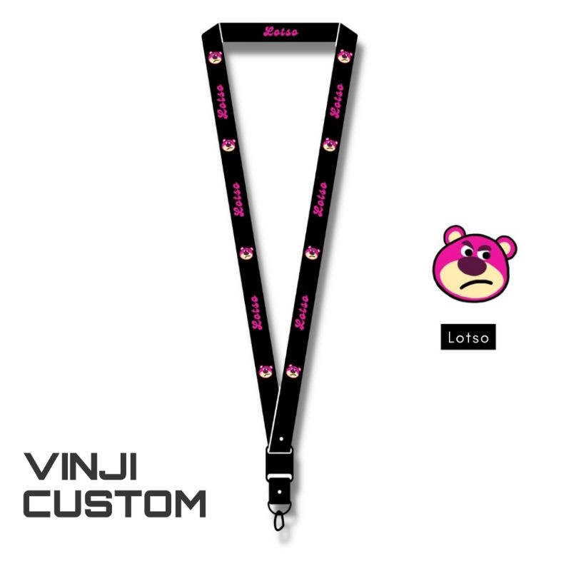 

Lanyard LOTSO pods tali lanyard KARTUN gantungan kunci name tag id card kartu nama / tali lanyard gantungan leher