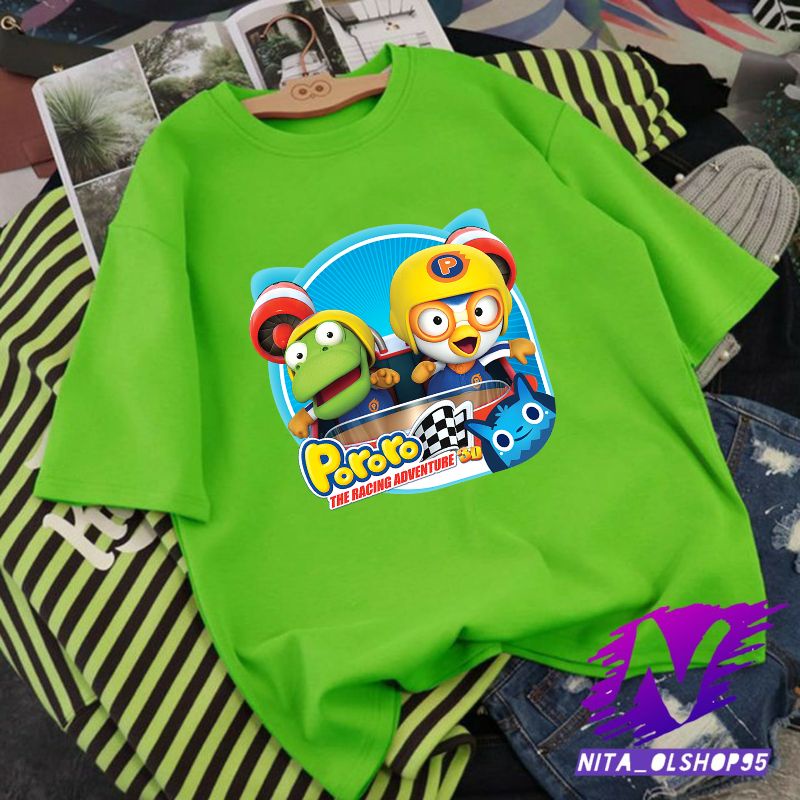 kaos anak pororo racing adventure