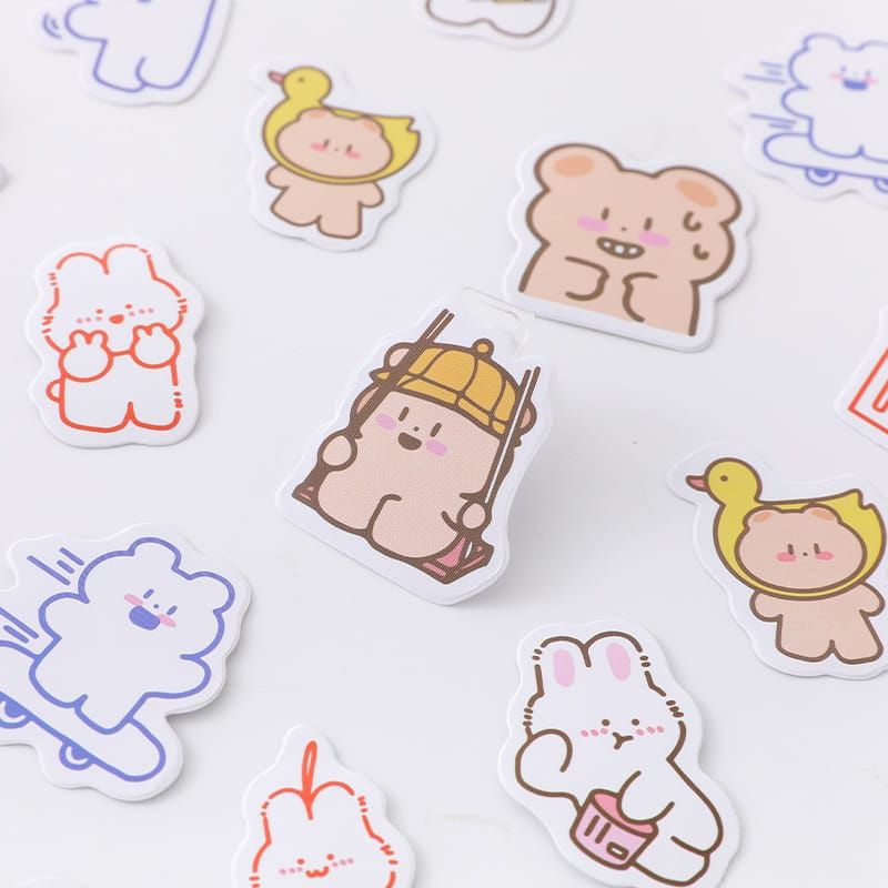 

stiker motif kartun hewan untuk dekorasi scrapbook da diary