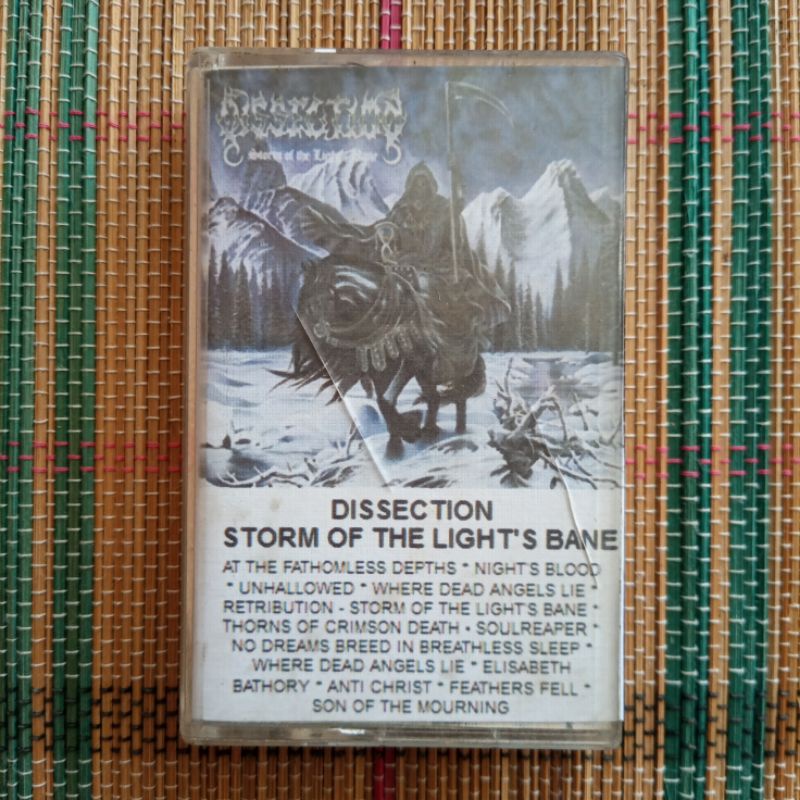 DISSECTION - Strom Of The Light's Bone " Cassette Tape kaset Pita