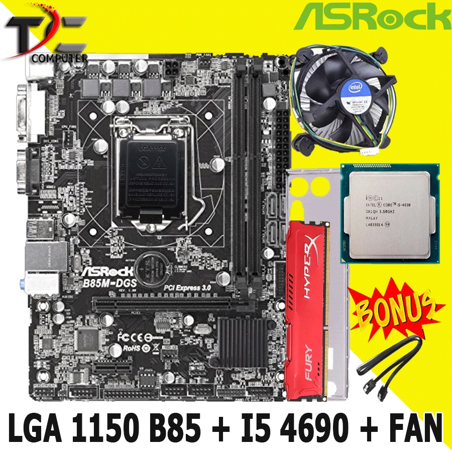 Paketan Mobo Motherboard LGA 1150 DDR3