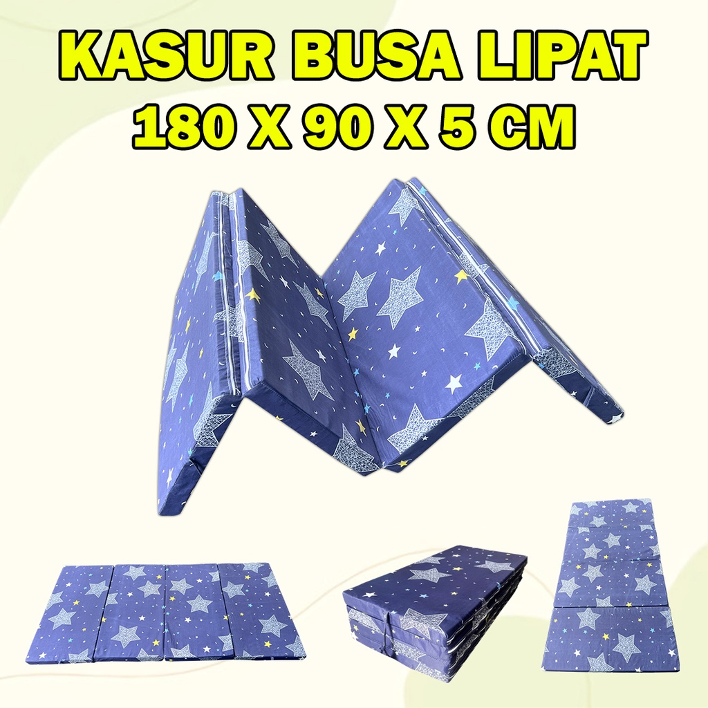 Kasur Busa Lipat 180x90x5cm / Kasur Busa Matras Quantum Ukuran Single / Kasur Santai / Kasur Lantai