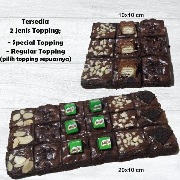 

12.12 Brand Fudgy Brownies Coklat isi 9 Slices dan 18 slices ( Free Request Notes) serbuuu !