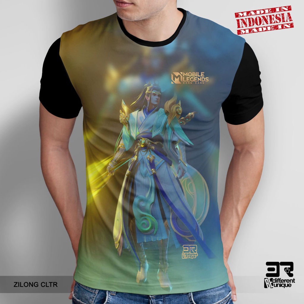 [ COD ] KAOS PRINTING GAMBAR GAME MOBILE LEGEND ZILONG CTLR  - BAJU DISTRO ORIGINAL GAMBAR MOBILE LE
