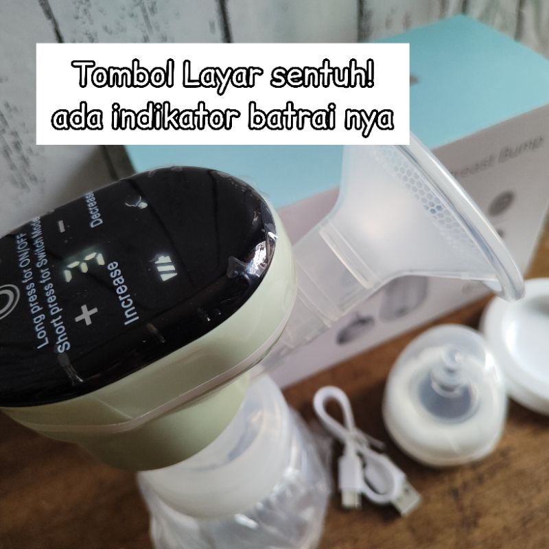 Pompa ASI elektrik portable tanpa kabel dan selang / Rechargeable Breast Pump single elektrik / Real bubee pompa adi elektrik 2 pump