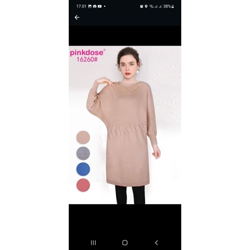 TUNIK PINKDOSE/TUNIK RAJUT/ PINKDOSE 16260