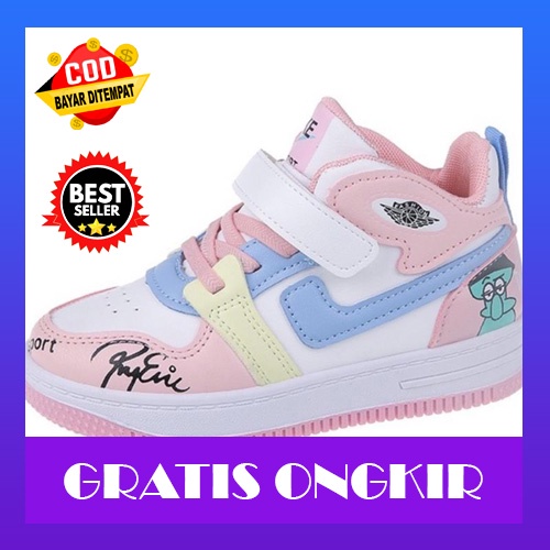 Sepatu Anak Perempuan Lakilaki Usia 2 3 4 5 6 7 Tahun Karakter Bts Bt21 Sepatu Sneaker Anak Cewek Co