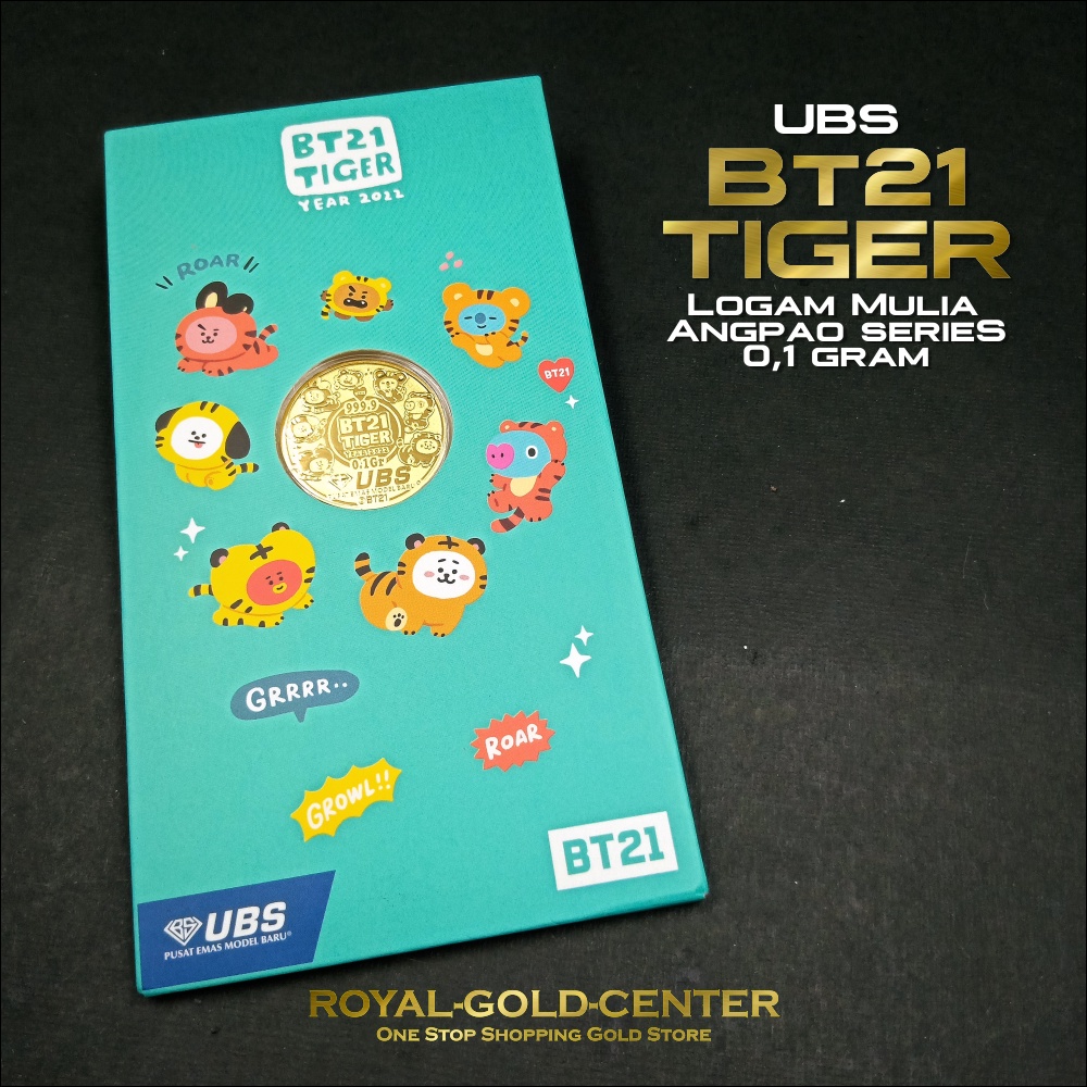 UBS BT21 Tiger LINE Friends series Angpao 0,1 gram