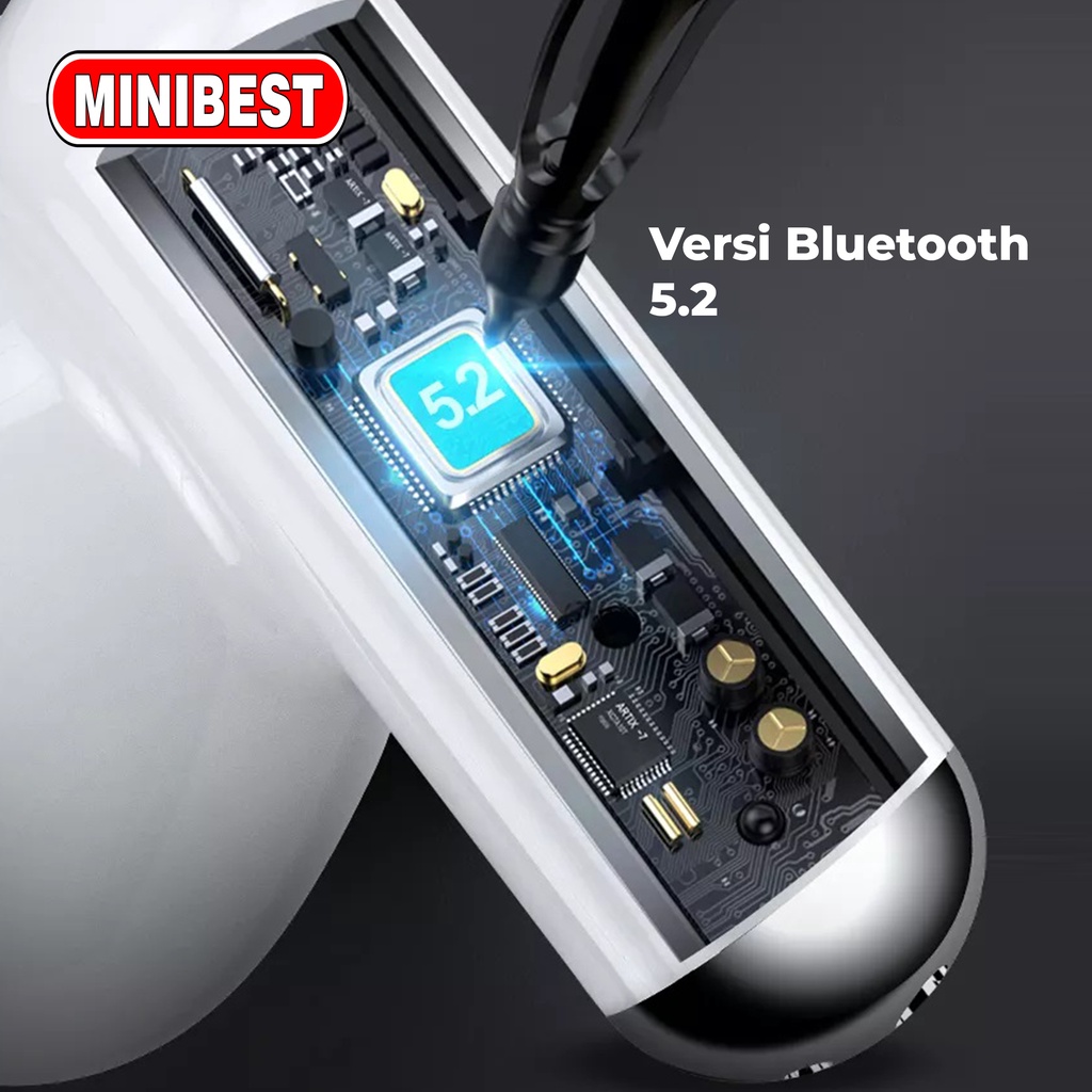 MB MINIBEST TWS Earphone Headset Bluetooth MB-Pro 14S  Stereo Headset In-Ear Extra Bass Version 5.2