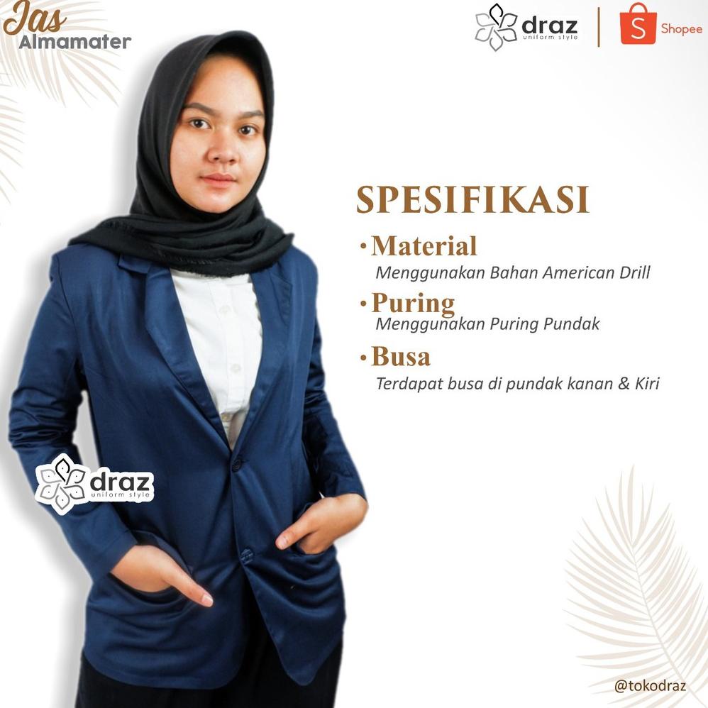 JAS ALMAMATER BIRU DONGKER Sekolah, OSIS, Universitas, Pondok Pesantren, Jas Pengajian ‣ NA.22Ja23ᵛ