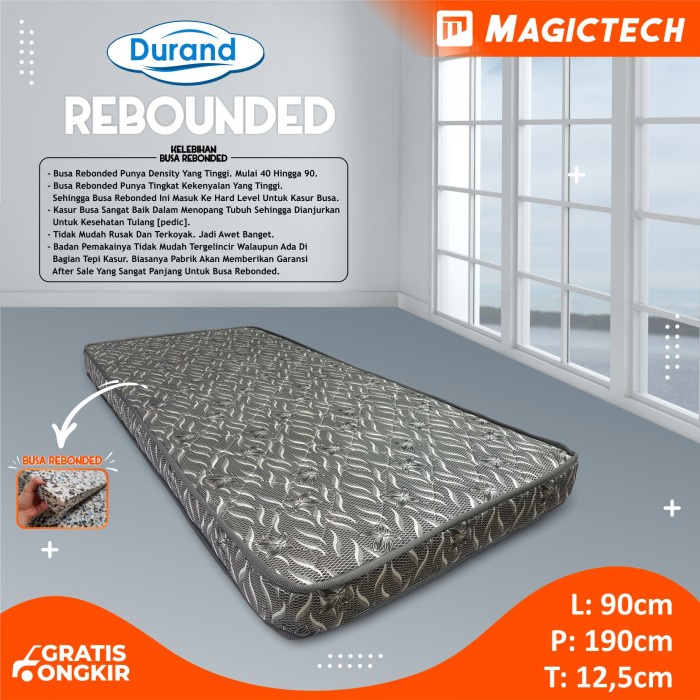 KASUR / MATRAS / TILAM BUSA REBONDED 90 CM - SINGLE