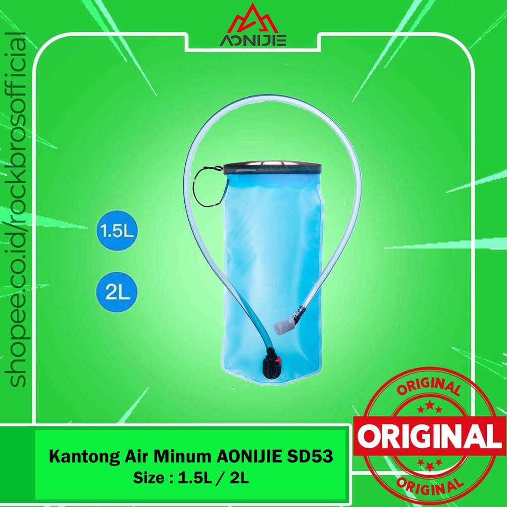 Water Bladder Aonijie SD53 Water Pack Bag Olahraga Lari Hiking Camping Running Kantong Air Minum Trail Portable Sport Outdoor