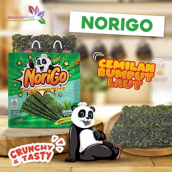 Norigo | Rumput Laut Panggang | 12 Bks @ 3 Gr