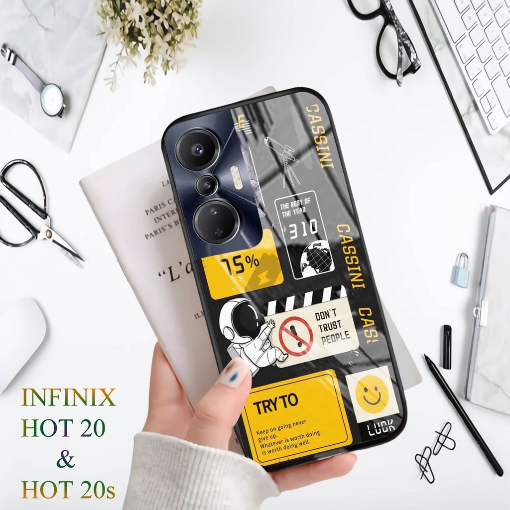 Softcase Kaca INFINIX HOT 20 HOT 20S HOT 20i- Case Handphone INFINIX HOT 20 HOT 20S HOT 20i [T77].