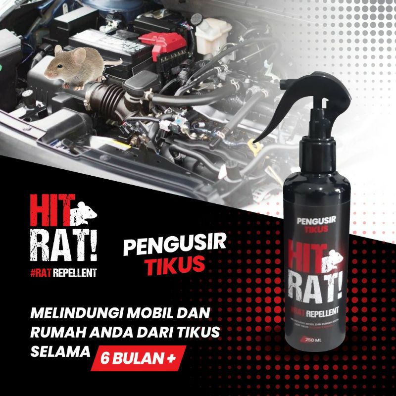 Hitrat Rat Repellent Cairan Pengusir Tikus Ampuh dan Aman Anti Tikus Khusus Mobil dan Rumah Anti Rat Semprot Spray Penangkal Tikus