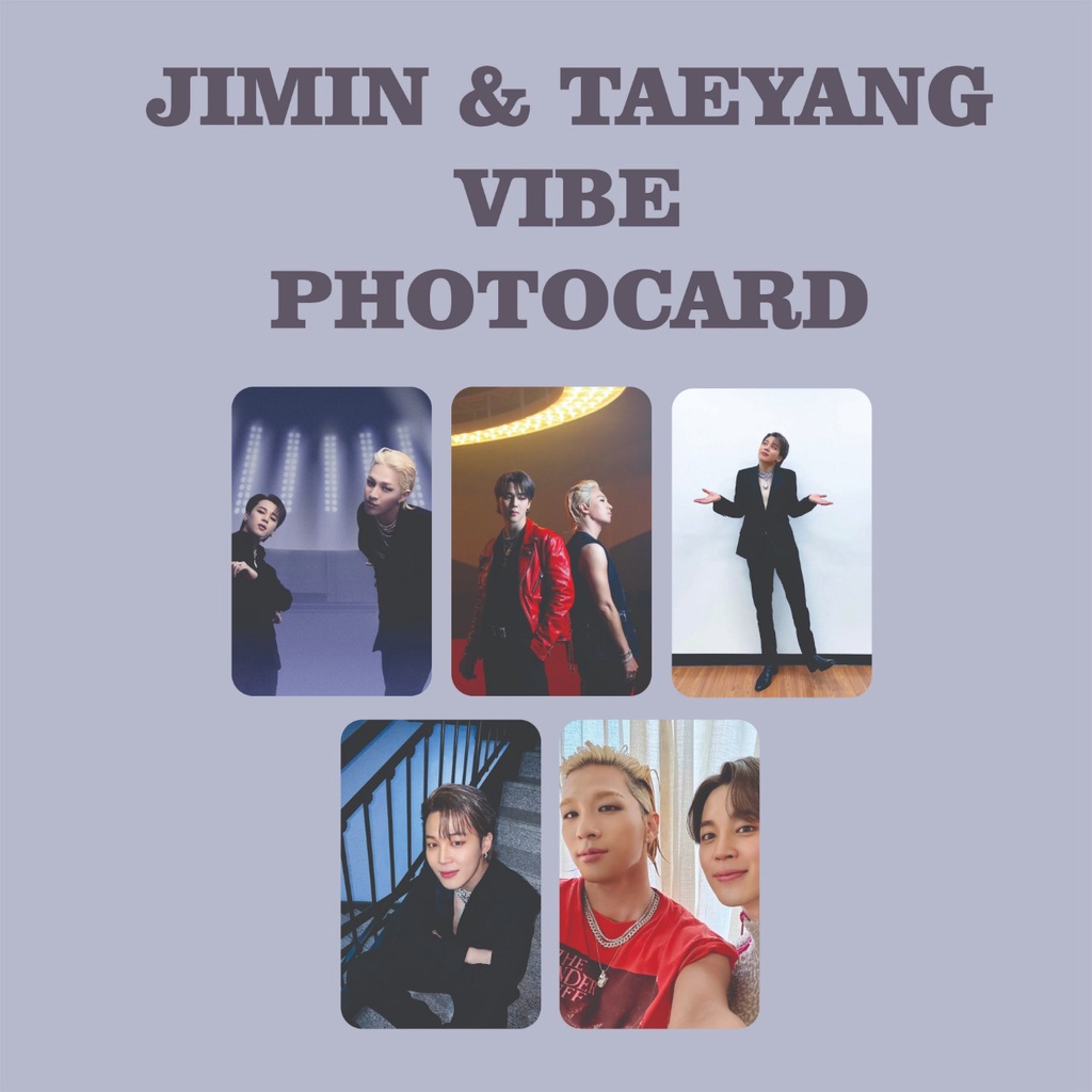 PHOTOCARD JIMIN &amp; TAEYANG VIBE