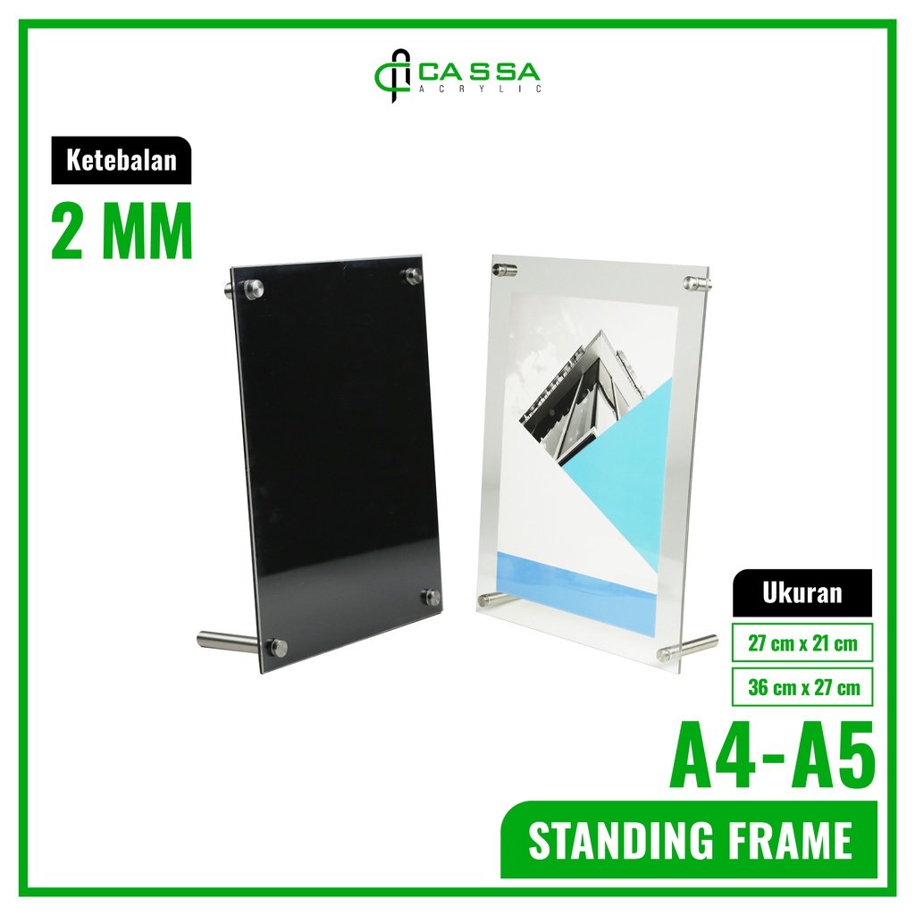 Jual Standing Frame Poster Foto Brosur Akrilik Acrylic Shopee Indonesia