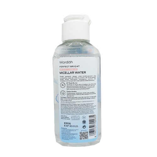 Wardah Perfect Brigthening Tone Up Micellar Water 100 ML / Pembersih Make Up / Perawatan Wajah