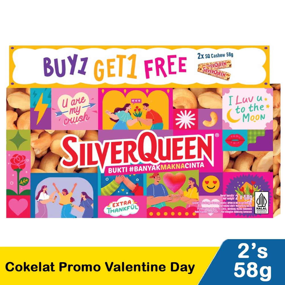 

Silver Queen Promo Valentine Day B1G1 2X58Gram
