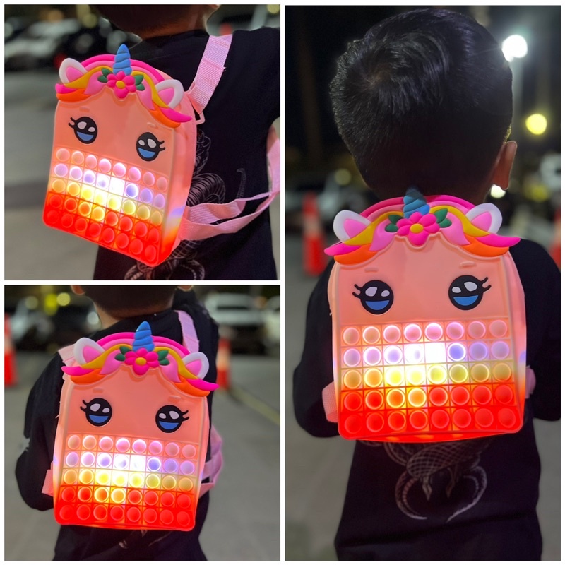 Tas ransel pop it tas anak tas pop it anak bisa di mainin pop itnya