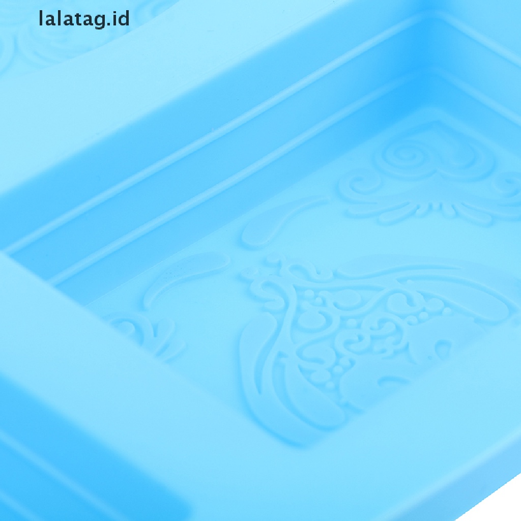 [lalatag] Cetakan Sabun Silikon Oval Persegi Panjang 6rongga Handmade Soap Making Craft DIY Mold [ID]