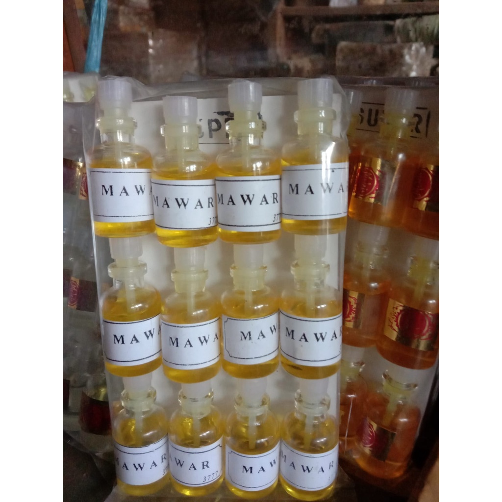 MINYAK MAWAR / MINYAK WANGI MAWAR KUNING / MINYAK WANGI MAWAR PUTIH / MINYAK MAWAR 1 PACK BOTOL BULA