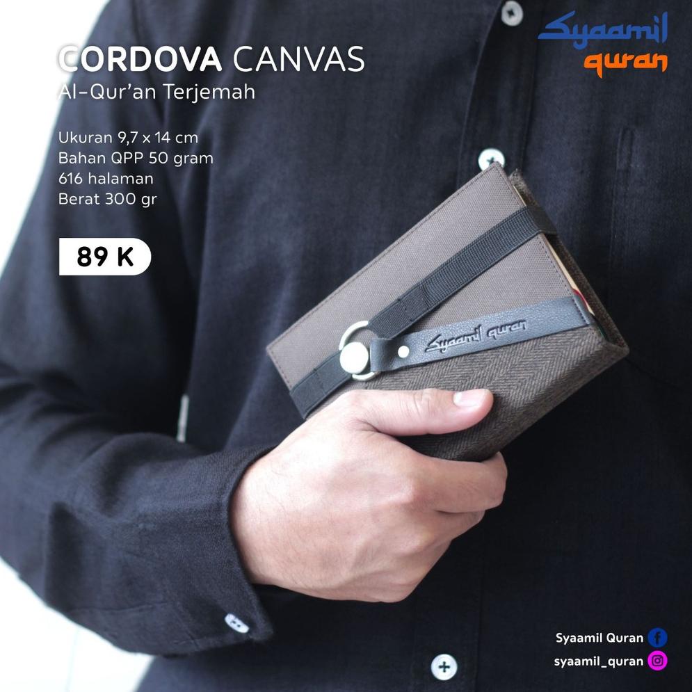 MQ.24Ja23ᴰ– SYAMIL AL QURAN CORDOVA CANVAS A6 TERJEMAH JAKET