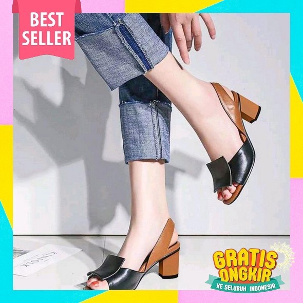 Sandal Wanita Heels 3Cm Sandal Wanita Kekinian Heels Wanita Hak Tahu Sendal Wanita Heels 3Cm Sendal 