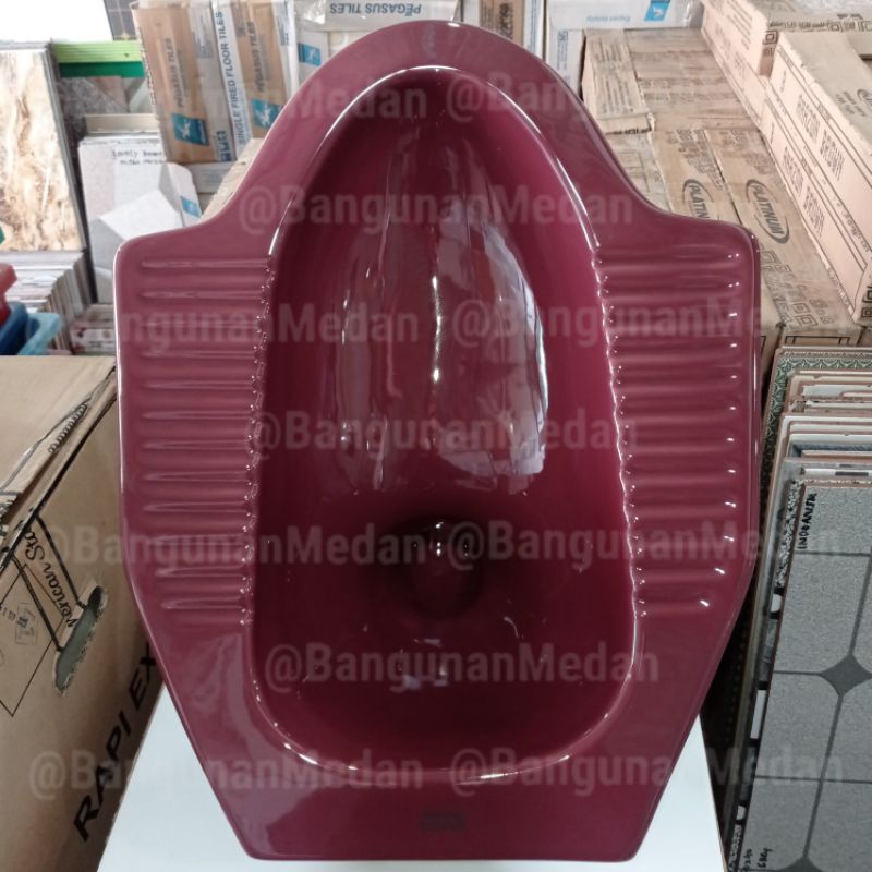 KLOSET JONGKOK AMERICAN STANDARD RAPI EX WARNA MAROON MERAH TUA PUTIH WHITE CREAM BONE IVORY