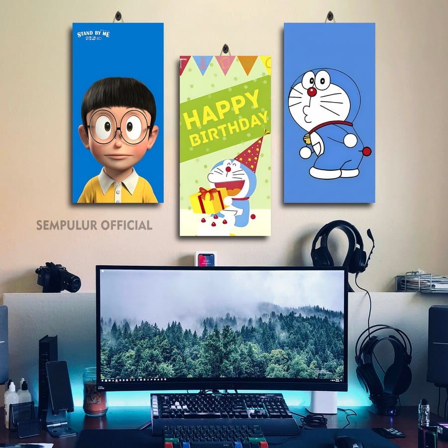Jual 8192 HIASAN KAMAR KARTUN WALLPAPER DORAEMON LUCU DAN IMUT 15X30