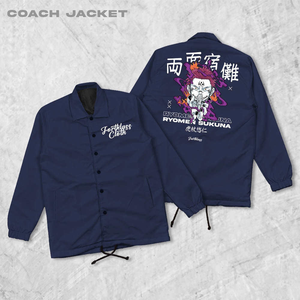 HIPNOP Sukuna Coach Jaket Pria Outwear Unisex Parasut