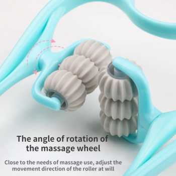 Pemijat Leher Pundak &amp; Punggung Manual / Bola Duri Alat Pijat Leher Pundak Punggung Lengan Kaki Paha Betias Lembut / Alat Pijat Leher Manual Relaxing Neck Massager Therapy / Alat Pijat Tongkat Pijat Massage Ball Roller Rileks Nyaman Leher Terapi Kesehatan